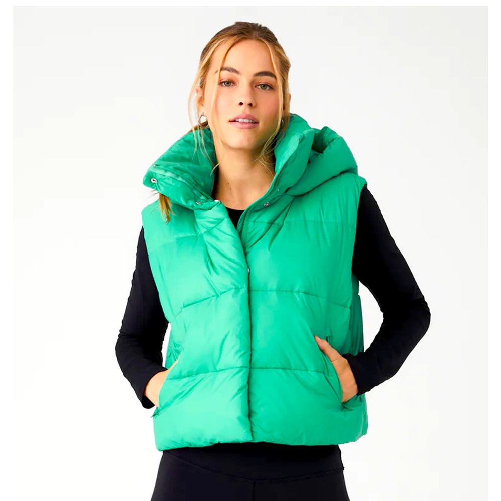 ALO GOLD RUSH PUFFER LETTUCE GREEN